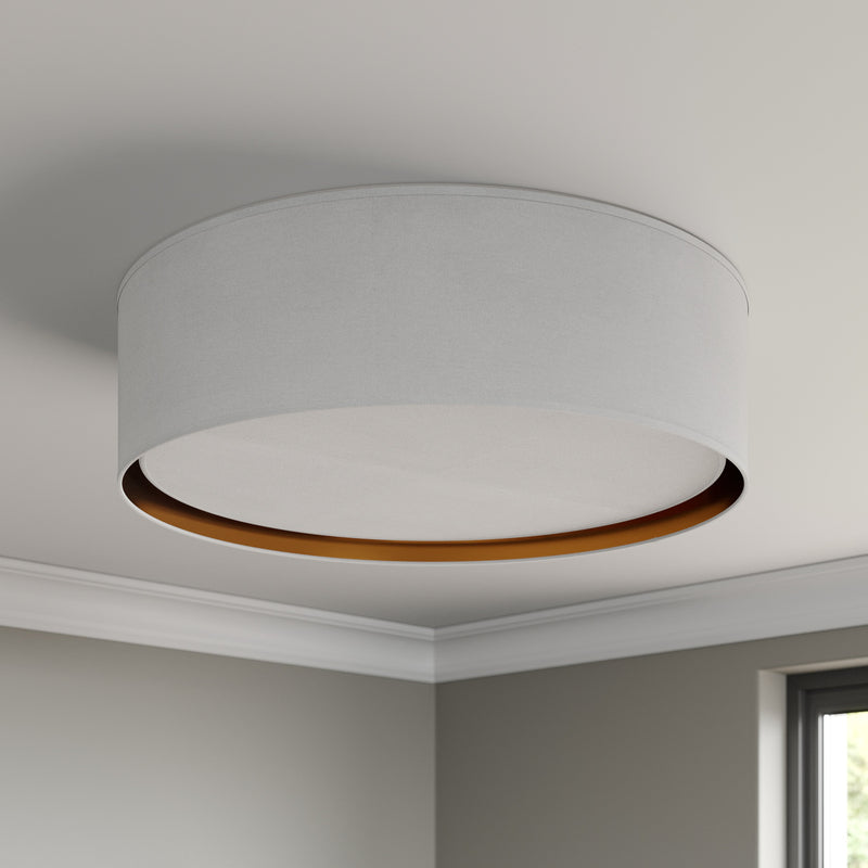 TK-LightingDeckenleuchte Bilbao LED Lampe dimmbar weiß gold Ø60cm 17cm Höhe - 5901780534332