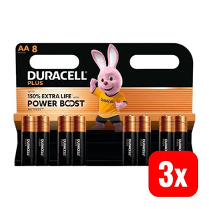 B-Ware Duracell Plus AA Alkaline-Batterien - Bis zu 150% längere Lebensdauer