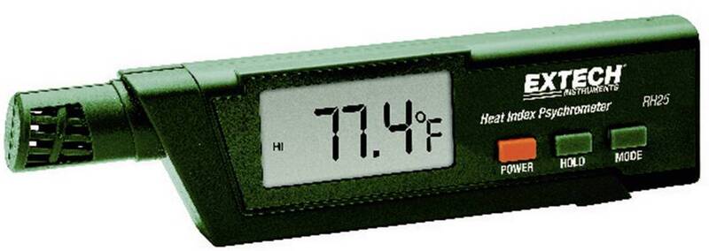 Extech Luftfeuchtemessgerät Hygrometer RH25 0% rF 99% rF Wärmeindex-Psychrometer - 0793950440254