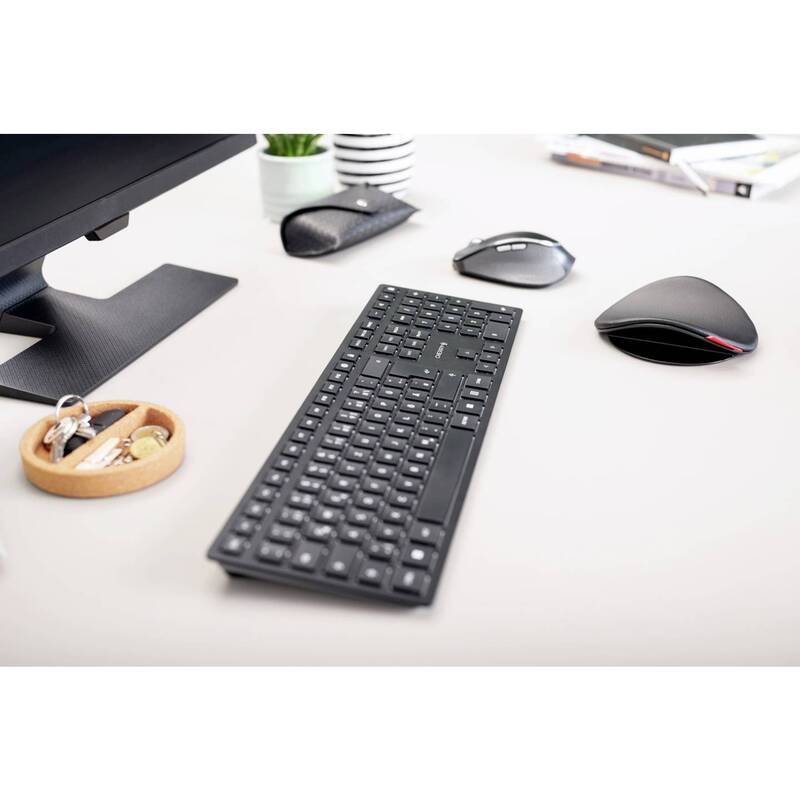 CHERRY KW 9100 SLIM Kabellos Tastatur QWERTZ Schwarz PC-Zubehör Eingabegerät - 4025112097157