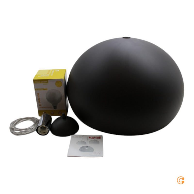 Kartell Pendelleuchte Deckenlampe Hängelampe FL Y Kunststoff braun Leuchte LED - 8058967203899