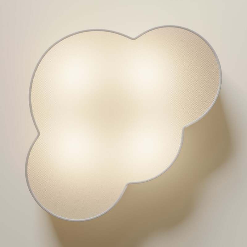 Deckenleuchte Cloud LED Lampe dimmbar 4-flg E27 weiß 62x48cm Made in Europe - 5901780515331