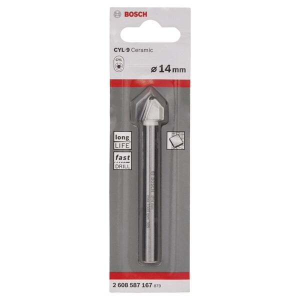Bosch Fliesenbohrer Bohrer CYL-9 Ceramic 14mm Betonbohrer 1 Stück 2608587167 - 3165140599283