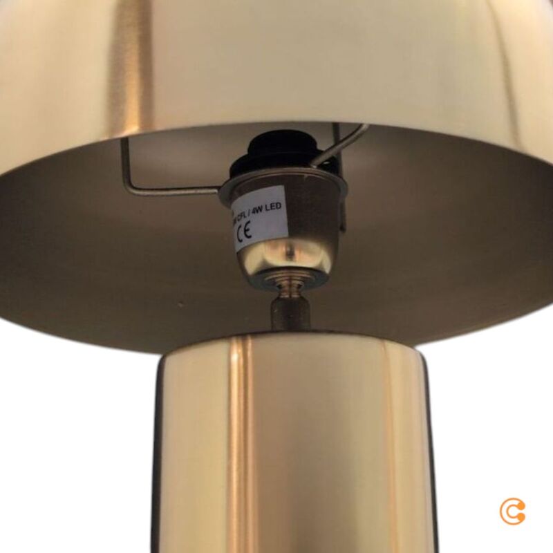 KARE Tischleuchte Loungy Gold Lampe E14 Leuchte gold 38cm Höhe 1x15W LED - 4025621322139