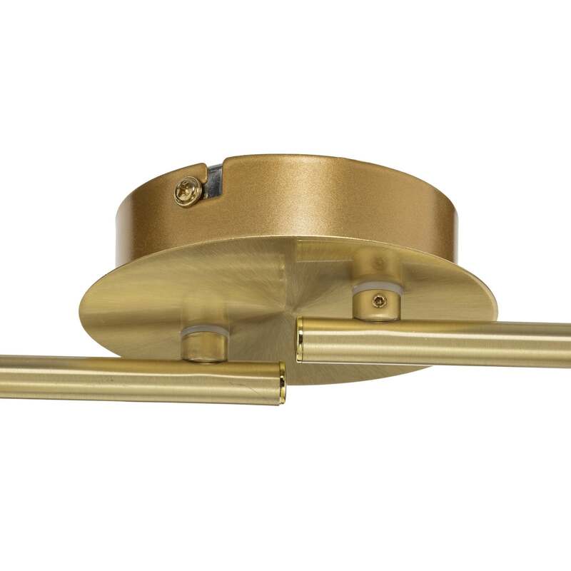 Lindby Deckenleuchte Deckenlampe Elaina messing Glas Opalglasschirme 4 flam940 - 6291106553307