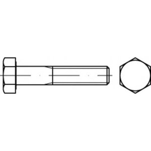 5x B-Ware TOOLCRAFT Sechskantschraube 83931 Schraube Stahl Außensechskant 76 mm 250 STÜCK