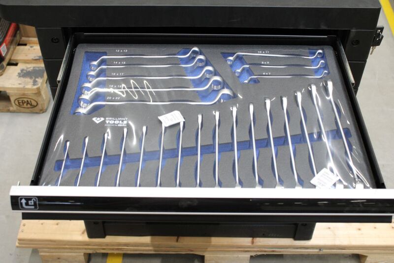 Brilliant Tools Werkstattwagen Werkzeugwagen 7 Schubladen 400kg Traglast mobil - 4042146831878
