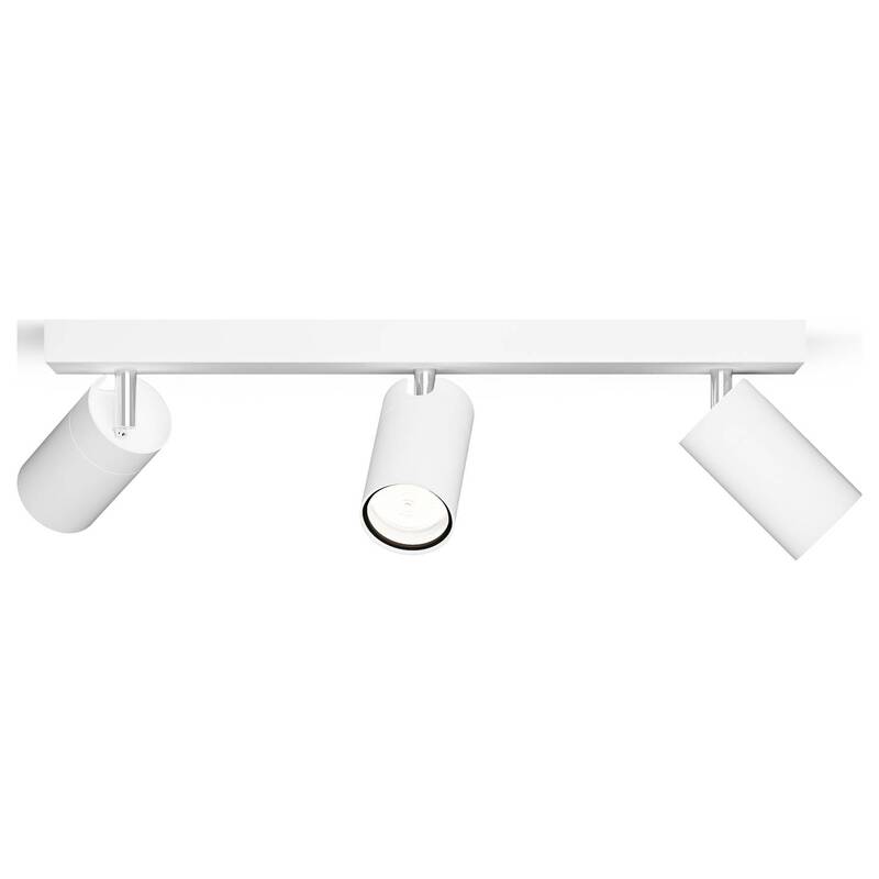 Philips Deckenstrahler Spot Lampe GU10 Weiß 3er Leuchte für Badezimmer Flur - 8720169299115