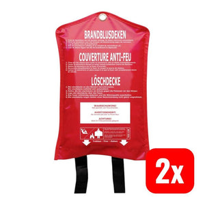 2x B-Ware Smartwares Löschdecke FEX-15900 Feuerlöschdecke 180x160cm Sicherheitsprodukt
