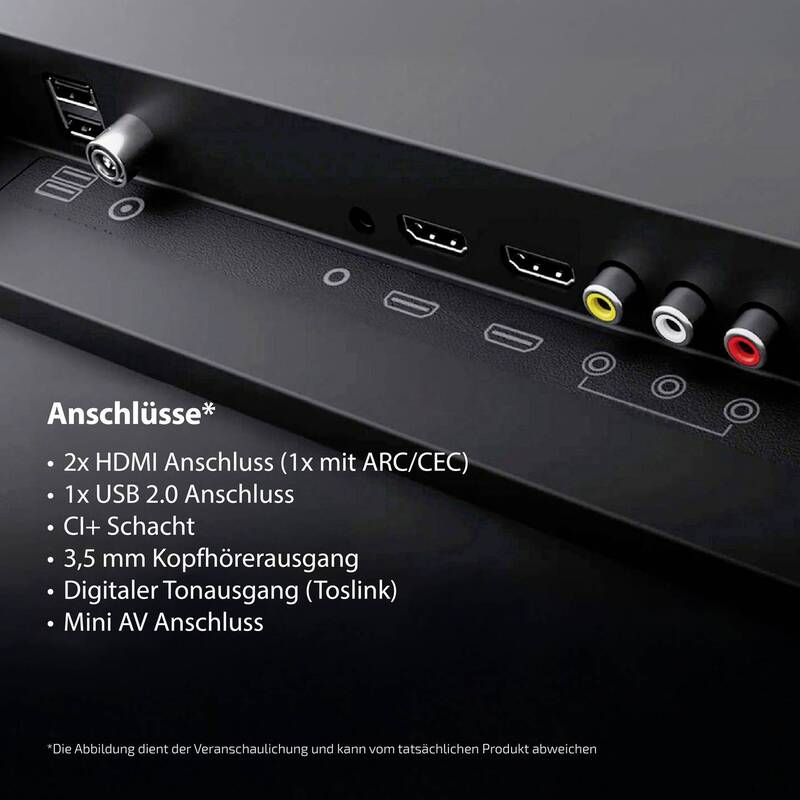 Dyon LED-TV Fernseher TV Schwarz EEK E (A - G) - 4260552544520