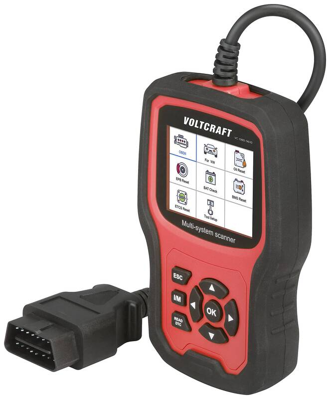 VOLTCRAFT OBD II Diagnosetool Kfz-Diagnosegerät OBD-Scanner Scanner Volkswage285 - 4064161230535