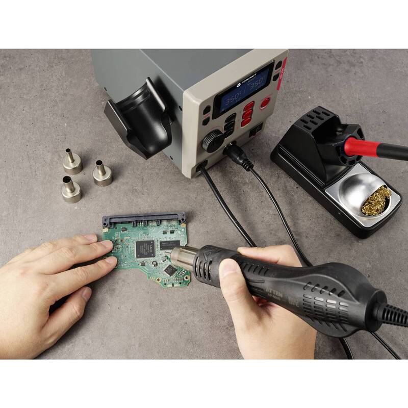 Toolcraft Lötstation Set Lötgerät Lötstation digital RST-280 Lötspitze enthalten - 4064161227696