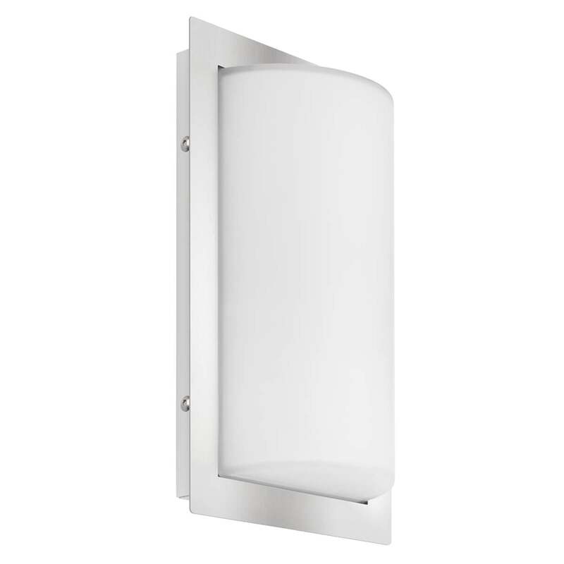 LCD Außenwandleuchte Luis Edelstahl mit Bewegungsmelder IP44 Gartenlampe - 8033239458375