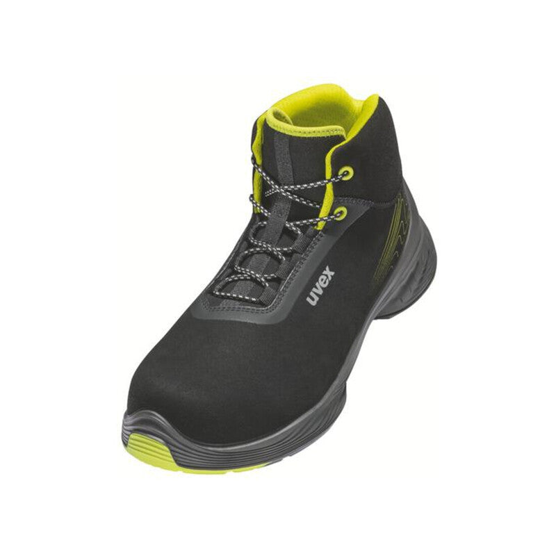 Uvex Stiefel 1 G2 S2 Sicherheitsschuh Herren Damen schwarz gelb Weite 14 Gr. 42 - 4031101834054