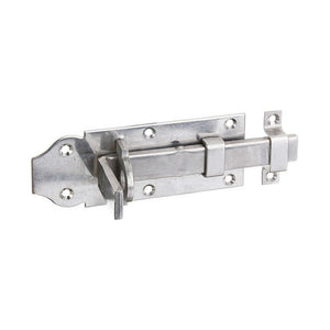 10x B-Ware GAH Alberts Schlossriegel Tür Edelstahl Gelb Gerade Mit Schlaufe 120mm 10 STÜCK