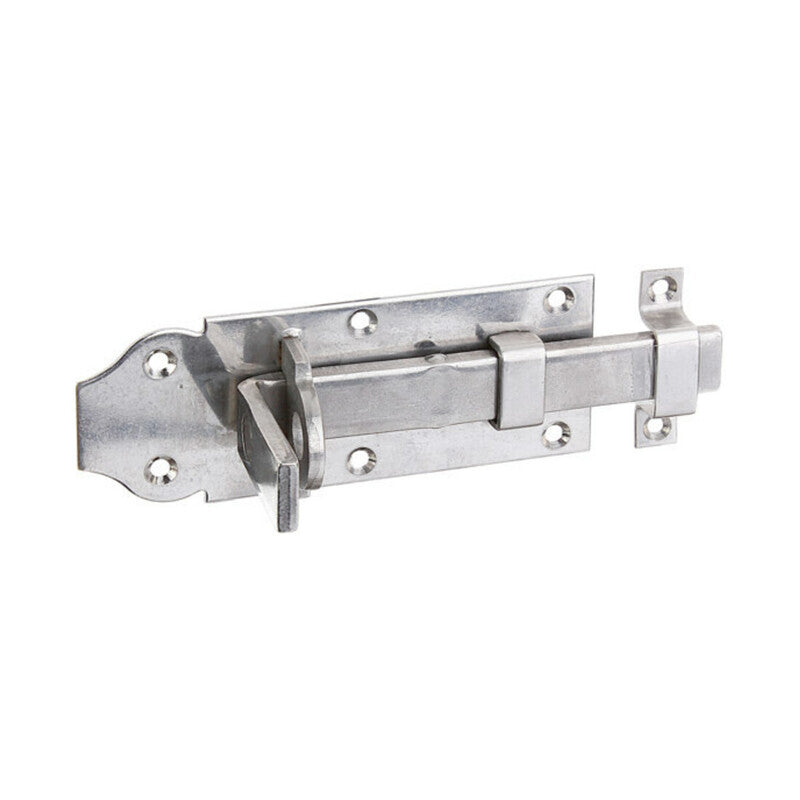 GAH Alberts Schlossriegel Tür Edelstahl Gelb Gerade Mit Schlaufe 120mm 10 STÜCK - 4004338116910