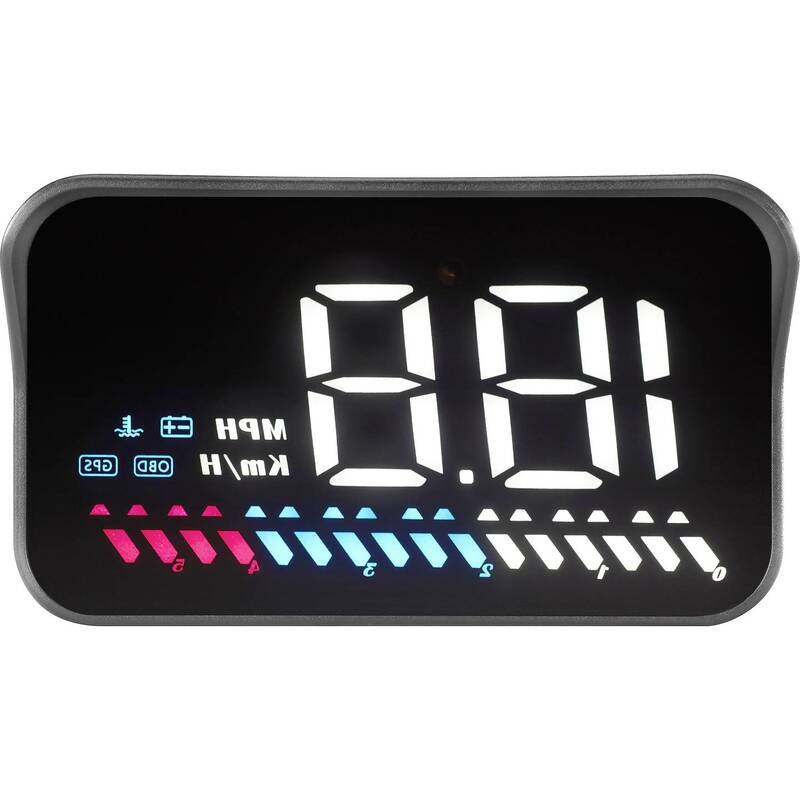 HUD-3.5 Kfz Head-Up-Display 3,5 Zoll Schwarz OBD2 GPS für PKW Bus LKW - 4064161204796