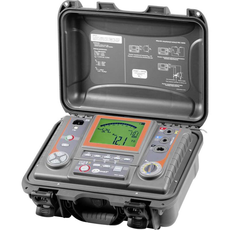 Sonel Isolationsmessgerät Prüfgerät Isolation MIC5005 digital LCD schwarz - 5907624021549