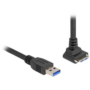 B-Ware Delock USB-Kabel Verbindungskabel Kabel Computer Schwarz Micro-USB-B USB-A 1 m