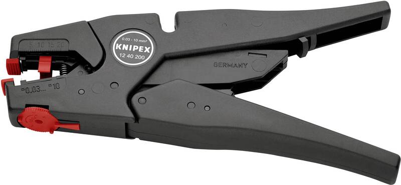 Knipex 12 40 200 Automatisch Abisolierzange Abisolierwerkzeug Isolierzange Stahl - 4003773040262