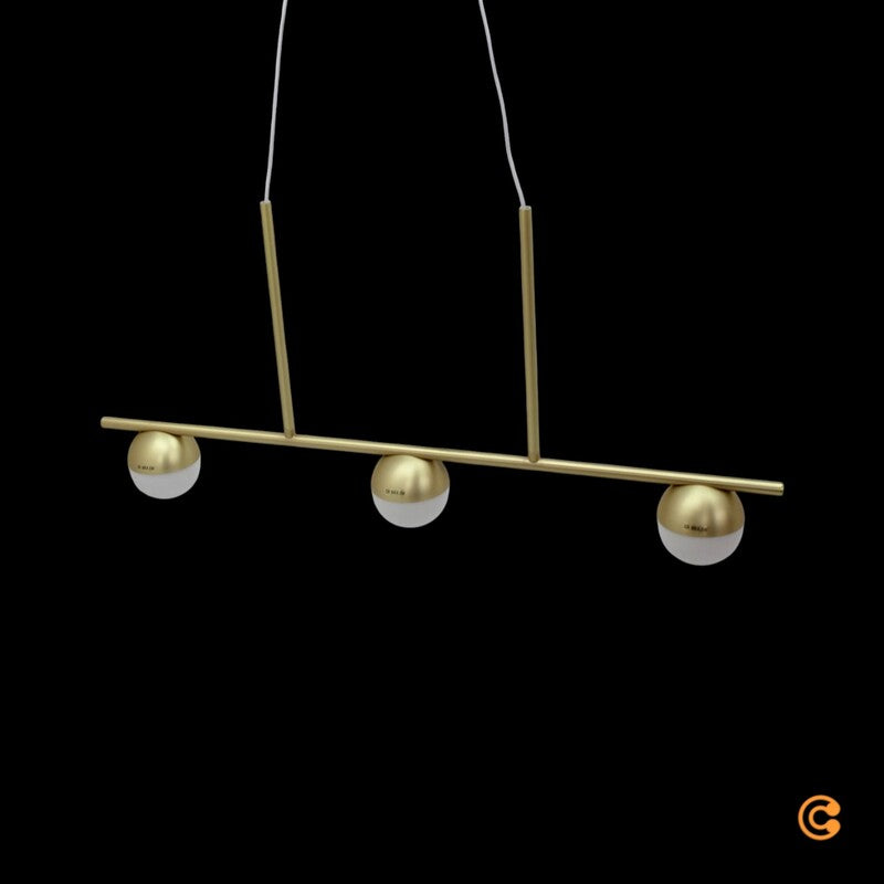 Nordlux Pendelleuchte Hängelampe Contina G9 LED Messing Glas matt 3-flammig - 5704924001710