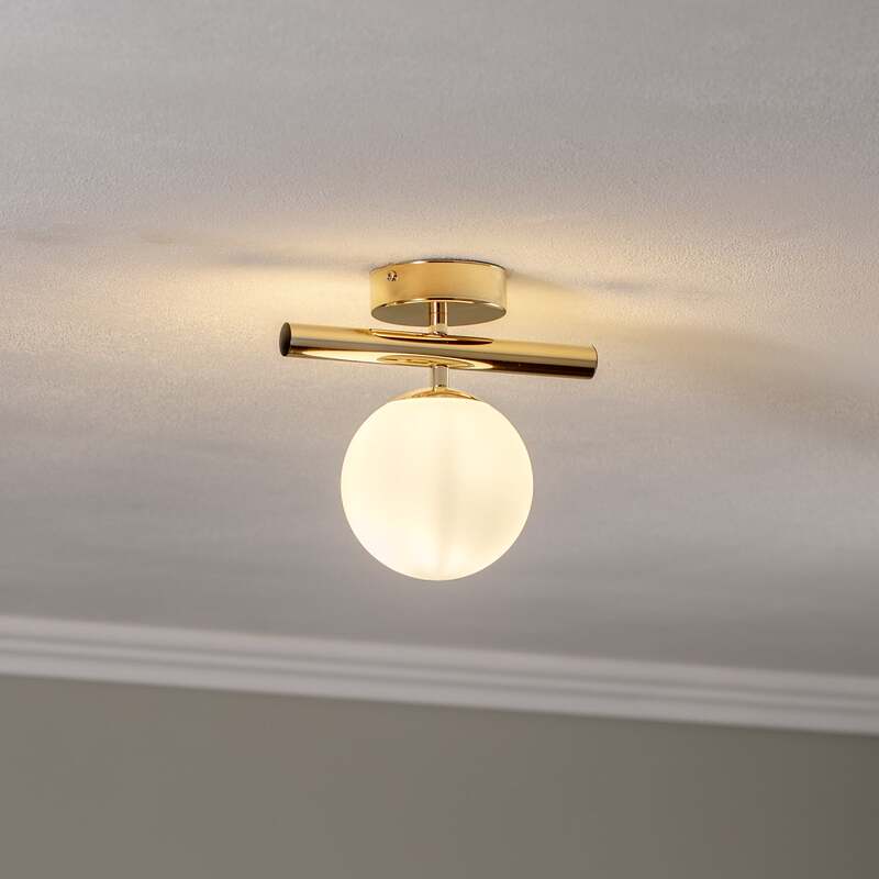 Domiluce Deckenlampe Linea gold einflammig dimmbar E14 IP20 15W LED 24cm - 5905563000885
