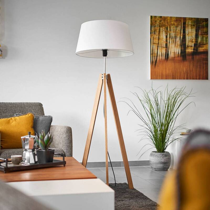 Rothfels Thea Textil-Stehlampe Wohnzimmerlampe Stehleuchte E27 SIEHE TEXT/FOTO - 4251096532555