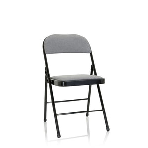 B-Ware hjh OFFICE Konferenzstuhl Besucherstuhl Klappstuhl  Stoff hellgrau Polyester