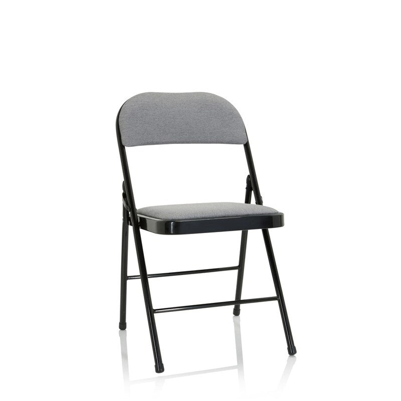 hjh OFFICE Konferenzstuhl Besucherstuhl Klappstuhl  Stoff hellgrau Polyester - 3000380476