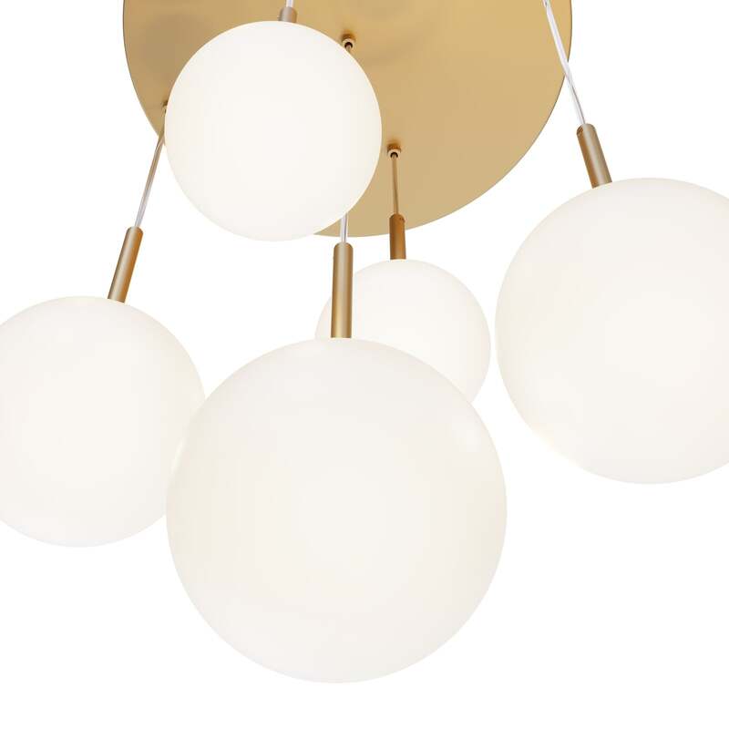 Maytoni Hängelampe Hängeleuchte Basic 5-flammig LED Pendelleuchte gold Ø58cm - 4099776043478