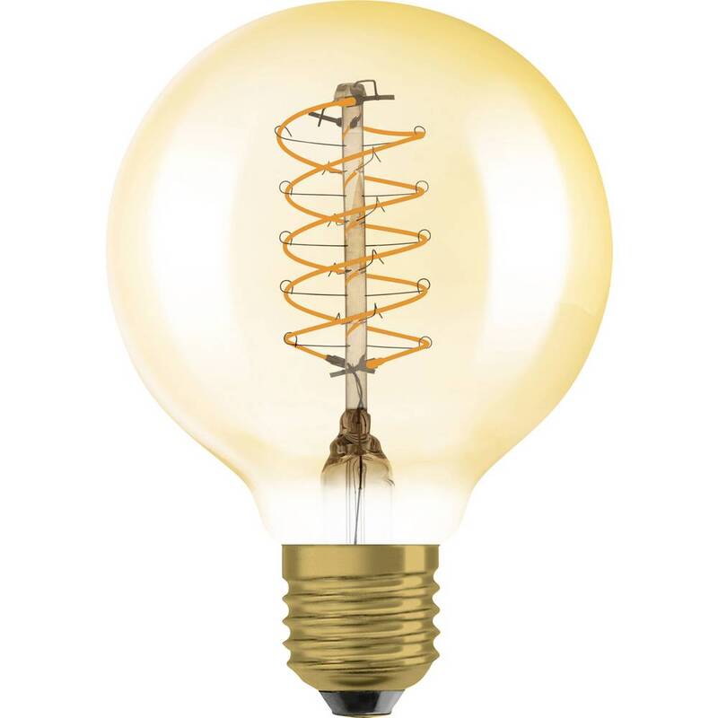 OSRAM LED Lampe Glühbirne E27 Globeform Warmweiß dimmbar 7 W 80 x 120 mm 6 STÜCK - 4099854090820