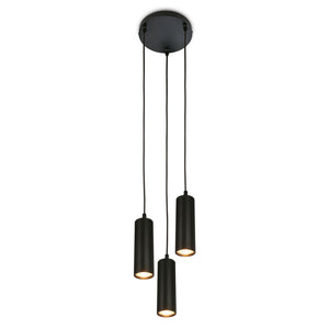 B-Ware Briloner Hängeleuchte Ida LED Pendelleuchte dimmbar schwarz 3-flammig Ø20cm
