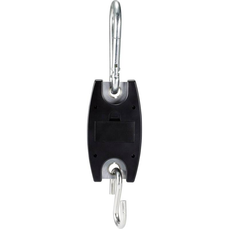 Voltcraft Hängewaage HS-100 digital 100kg Wägebereich 100g schwarz mit Haken - 4053199995325