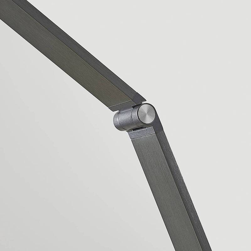 Lucande LED Tischlampe Mion dimmbar Aluminium blaugrau 41cm Helligkeit 580lm - 4251096542042