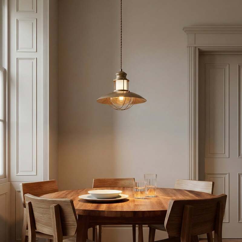 Lindby Pendelleuchte Hängeleuchte Louisanne LED Lampe dimmbar braun Ø35cm 28cm - 4251096524154