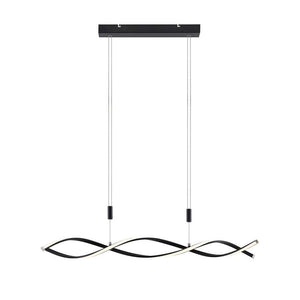 B-Ware Lindby Hängeleuchte Pendelleuchte Welina LED dimmbar schwarz 107cm verstellbar