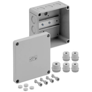 B-Ware Spelsberg Reihenklemmen-Gehäuse RK 4/12-L IP66 grau 130x130x75mm halogenfrei