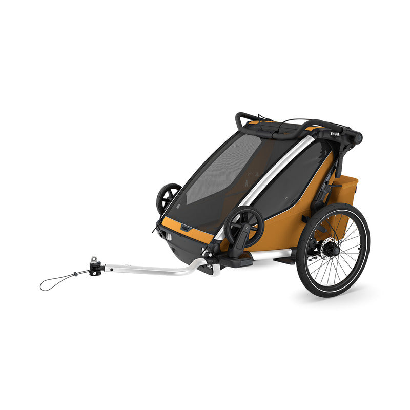 Thule Kinderwagen Buggy Chariot Sport 2 Joggingwagen Natur Gold 5-Punkt-Gurt - 0197074564764