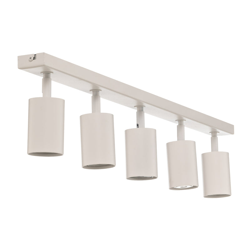 Deckenstrahler Zoom 5-flammig LED dimmbar Stahl weiß 80cm 6cm Höhe 16cm - 5907554416583