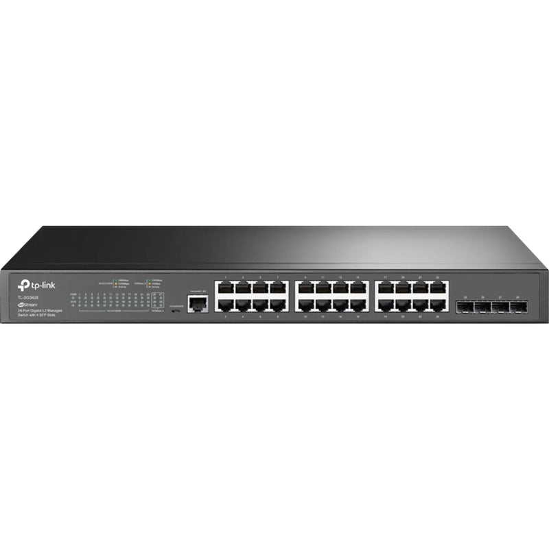 TP-LINK Netzwerk Switch TL-SG3428 24 Ports Managed Switch 56 GBit/s schwarz 230V - 6935364010713
