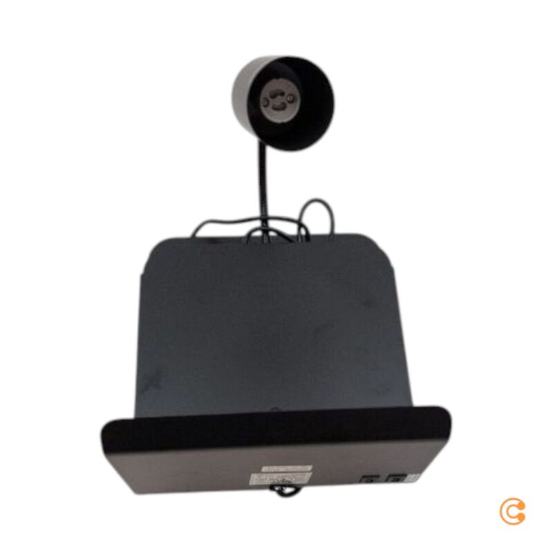 Nordlux Wandleuchte Roomi USB Ablage Lampe schwarz 1x35W 150cm Kabel 24,8x28,2cm - 5704924005664