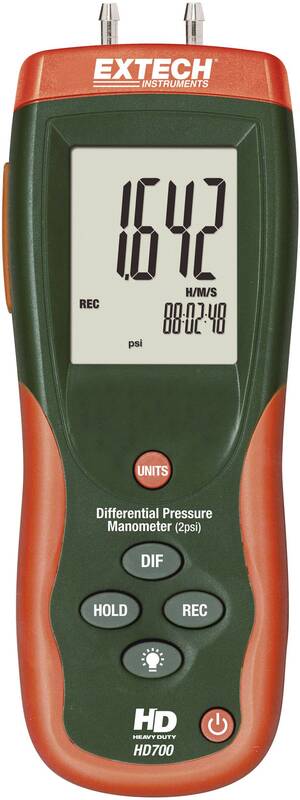 Extech HD700 Druck-Messgerät Luftdruck 0 - 0.1378 bar Messgerät Umwelt-Messgerät - 4016138508192