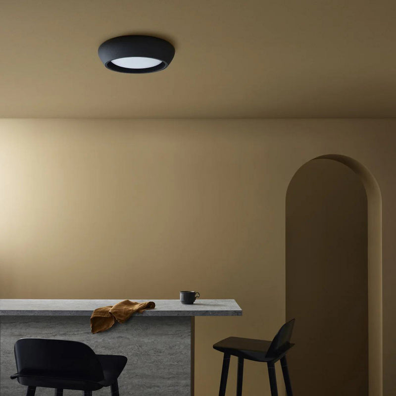 Beacon Deckenleuchte Fjord LED Lampe Gips dimmbar schwarz Ø28cm 1x18W IP20 - 9333509212621