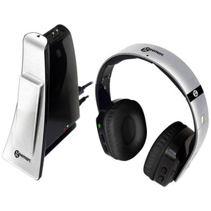 B-Ware Geemarc CL7400 OPTI Funk TV In Ear Kopfhörer Over Ear Leichtbügel Headset Silber