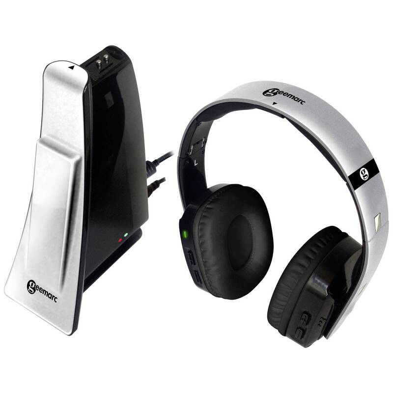 Geemarc CL7400 OPTI Funk TV In Ear Kopfhörer Over Ear Leichtbügel Headset Silber - 3521350009422
