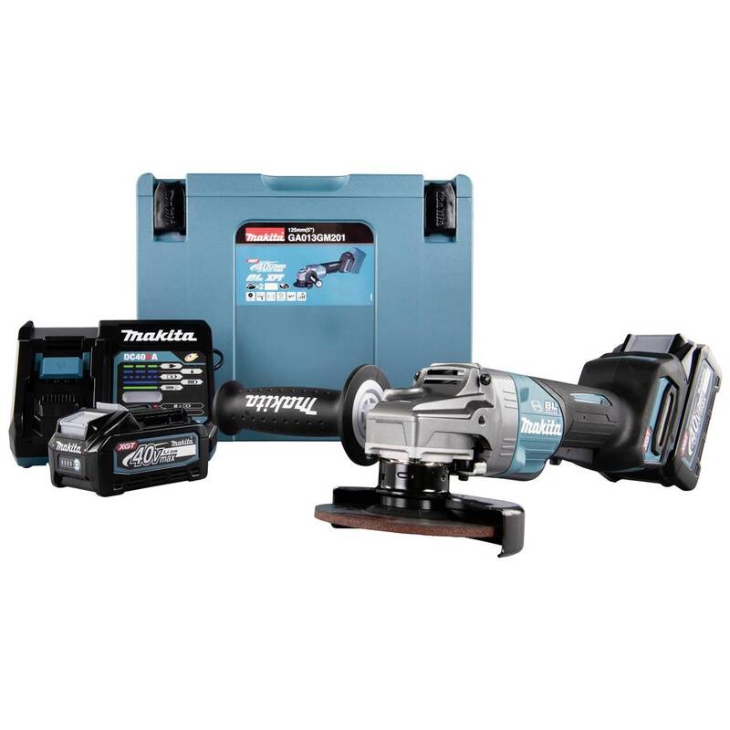 Makita Akku-Winkelschleifer GA013GM201 125mm Flex Trennschleifer 40V 4Ah Koffer - 0088381898577