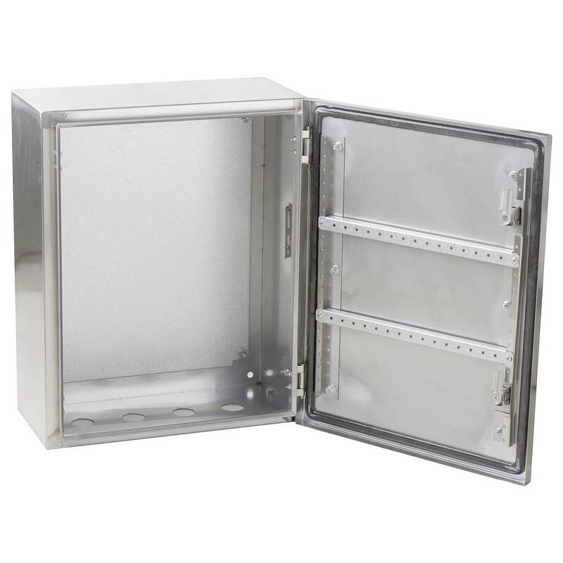 TRU COMPONENTS Schaltschrank Edelstahl TC-SS504020 IP65 lichtgrau 400x500x200mm - 4064161335414