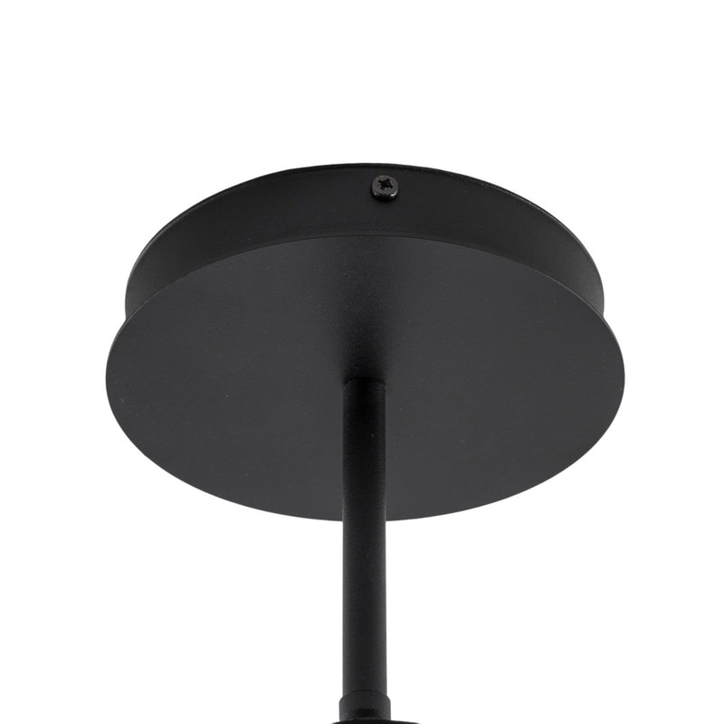 Deckenlampe Atria Hängelampe dimmbar schwarz 2-flg 76cm Höhe Rauchgrau Leuchte - 5907106009973