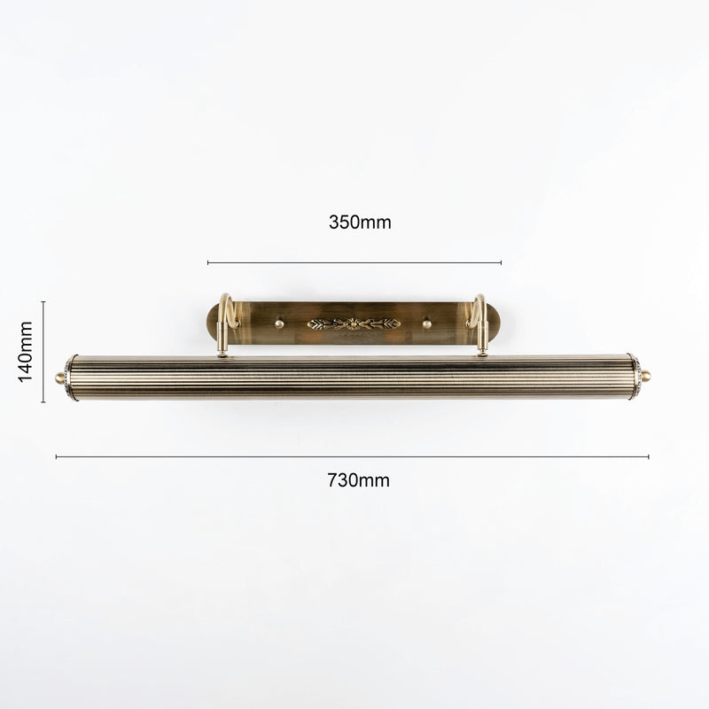 Lindby Bilderwandleuchte Joely LED Wandleuchte Lampe dimmbar messing 73cm - 4251096536393