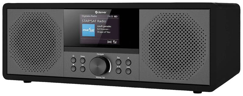 Denver MIR-270B Internet CD-Radio Internet DAB+ UKW AUX Bluetooth CD USB WLAN - 5706751063145